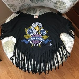 Harley Davidson Tassle Tee - size medium, never worn